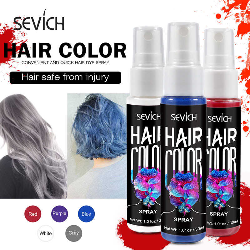 Hair Spray Color - Sevich 8 kolorów 30ml farba do